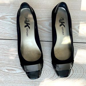 Anne Klein Sport black wedges 2 inch heel size 10.5